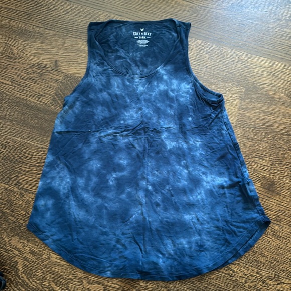American Eagle Blue Tie Dye Tank - Picture 1 of 2